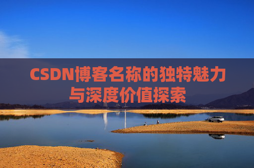 CSDN博客名称的独特魅力与深度价值探索